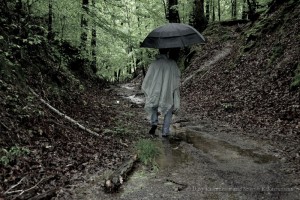 Walking down the sunken trace