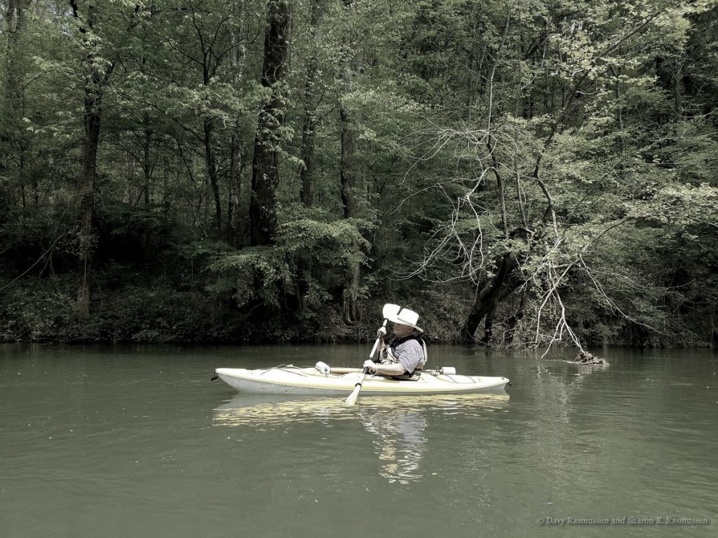 Floating down the collins River in Warren County Tennessee