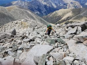Cant stop climbing now. Almost to the summit of Shavano